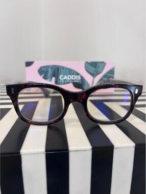 CADDIS Blue Light Glasses Bixby Tortoise Frame 49-21-145 w/ Box